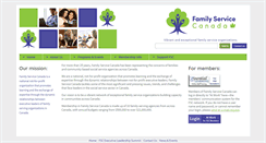 Desktop Screenshot of familyservicecanada.org