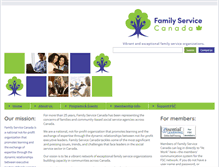 Tablet Screenshot of familyservicecanada.org